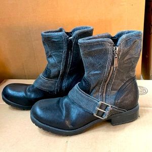 Clarks Narrative Faralyn rise leather Moto Boot